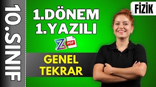 10sınıf fizik 1dönem 1yazılıya hazırlık  GENEL TEKRAR KONU ANLATIMI  2024 2025 📂PDF [upl. by Aniela140]