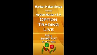 Nifty another Breakeven Trade 24400 PUT OCT 22 [upl. by Judsen503]