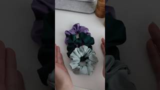 Cute Scrunchies in No Time ✨ diyscrunchie sewingforbeginners sewingtutorial scrunchiestutorial [upl. by Devlen]