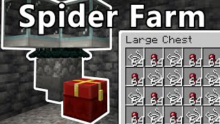 Cave Spider Farm  Eye  String Farm  Minecraft 120 [upl. by Bayer723]