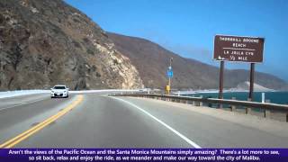 Pacific Coast Highway PCH Driving Into Malibu along Southbound California State Route 1 [upl. by Irtimid713]