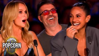 Britains Got Talent 2024 Mike Woodham Hilarious Impressionist Singer [upl. by Donielle]