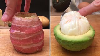 AVOCAT CŒUR COULANT 💚 BIEN AU CHAUD DANS SON PETIT MANTEAU DE BACON 🍳 [upl. by Itak]