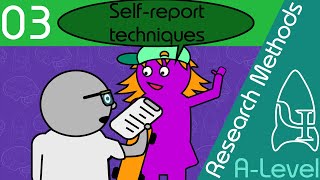 Selfreport techniques  Research Methods  A Level Psychology [upl. by Seen]