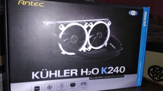 how to install ANTEC KUHLER H20 K240 liquid cooler in my old cpu cabinate [upl. by Sly]