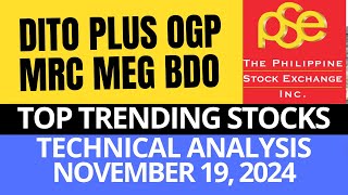 DITO  PLUS  OGP  MRC  MEG  BDO  PSE TECHNICAL ANALYSIS [upl. by Okier]