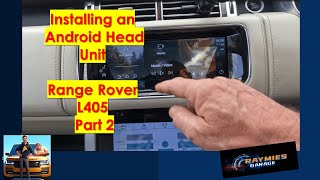 Range rover L405 Android Head Unit Part 2 [upl. by Lydell]