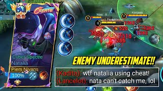 NEW NATALIA 1 HIT BUILD IS HERE  TOP GLOBAL NATALIA  MLBB [upl. by Adnilram]