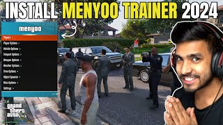 How to Install MENYOO TRAINER in GTA 5  LATEST VERSION 2024  GTA 5 Mods Hindi [upl. by Adrea]