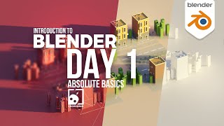 Blender Day 1  Absolute Basics  Introduction Series for Beginners  compatible with 41 [upl. by Pedrotti]