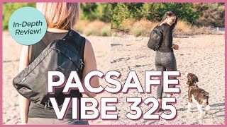 Pacsafe Vibe 325 ECONYL AntiTheft Sling Pack Review [upl. by Wystand136]