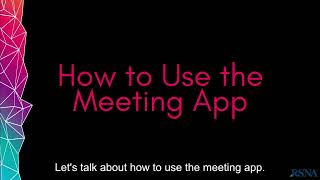 How to Use the Meeting App [upl. by Hays]