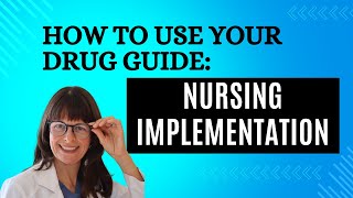 How to use your Drug Handbook Nursing Implementation pharmacology [upl. by Ahsilrae]