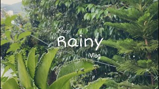 Lazy Rainy Vlog 🌧️  Reading book  Studying 🧸 [upl. by Notniw]