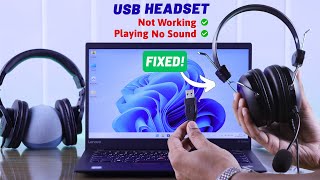 How To Fix USB Headset Not Working on Windows 11 [upl. by Roderica856]