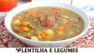 SOPA DE LENTILHA COM LEGUMES  RECEITAS QUE AMO [upl. by Burnham]