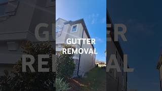 Gutter tear down gutters construction work short [upl. by Enaile]