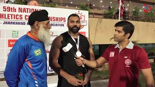 Tajinder Pal Singh Toor Sets New National Shot Put Record [upl. by Samau]