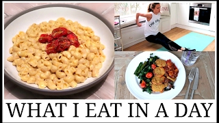 17 What I Eat In A Day  VEGAN Mac  Cheese Recipe [upl. by Arreis]