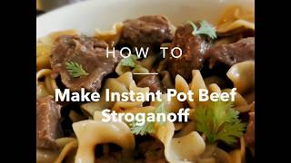 Instant Pot Beef Stroganoff  Lazy Mommy Version [upl. by Leontina]