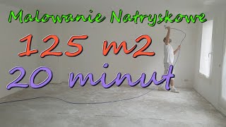 Malowanie natryskowe 125m2 w 20minut z Graco GX21 [upl. by Nafri286]