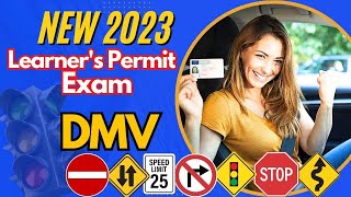 ✅ PASS YOUR DMV WRITTEN TEST 2023Permit Driving TestDrivers License💯🔥 [upl. by Oznarol]