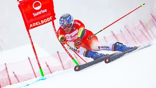 Marco ODERMATT  Winner  Giant Slalom Run 1  Adelboden SUI  2024 [upl. by Dodson]