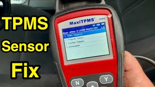 How to replace amp reprogram TMPS sensors using MaxiTPMS tool Tire Pressure Monitoring System relearn [upl. by Davison]