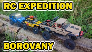 RC Expedition Borovany 11 8 2024  Absima CR34 SHERPA  RGT Cruiser with Tamiya VW Beettle Body [upl. by Shuping721]