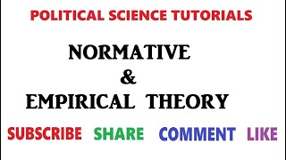 Normative amp Empirical political theory [upl. by Iroak]