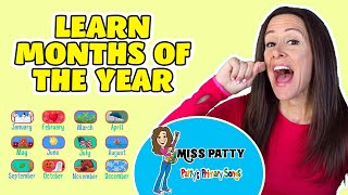 Learn Months of the Year Song for Children  12 Months of the Year  Calendar song with Patty Shukla [upl. by Nikolaos847]