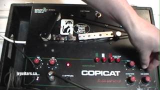 Vintage WATKINS COPICAT Tape Echo Demo GIBSON SG [upl. by Adnohsat]