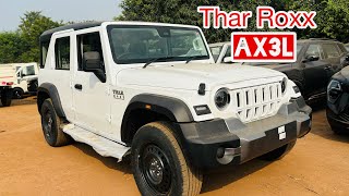 Mahindra Thar Roxx AX3 L Model  2024 Exclusive  Real Life Review [upl. by Ilagam609]