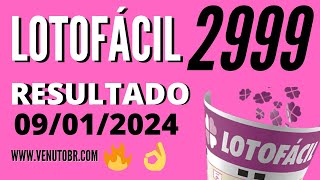 🍀 Resultado Lotofácil 2999 [upl. by Irina]