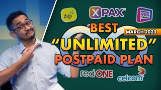 Best UNLIMITED Postpaid Plans in Malaysia under RM100month Mar 2023 [upl. by Deraj]