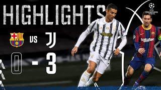 Barcelona 03 Juventus  Ronaldo amp McKennie Seal Top spot in Camp Nou  Champions League Highlights [upl. by Delp130]