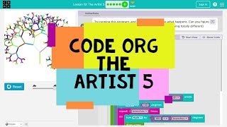 Codeorg Lesson 19 The Artist 5  Code Org Accelerated Course The Artist 5  Codeorg Lesson 19 [upl. by Dhiren50]