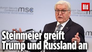 Bundespräsident Steinmeier wirft Russland China und USA Egoismus vor [upl. by Eldwin2]