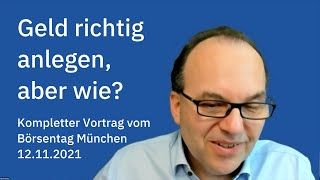 Geld „richtig“ anlegen aber wie Lösungsansätze aus Wissenschaft und Praxis [upl. by Voe762]