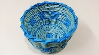 How to make newspaper basket [upl. by Valli687]