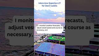 Interview Question 27 for Deck Cadets [upl. by Hasheem]