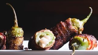 Easy Bacon Stuffed Jalapeños  SAM THE COOKING GUY [upl. by Nnyleitak]