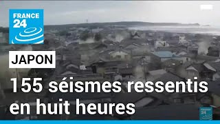 Au Japon 155 séismes ressentis en huit heures • FRANCE 24 [upl. by Walczak702]