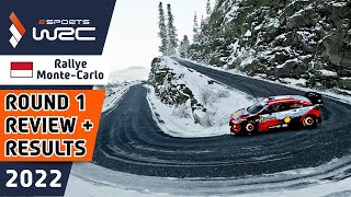 eSports WRC 2022 using WRC 10  Rallye MonteCarlo Review and Results [upl. by Ahseinad239]