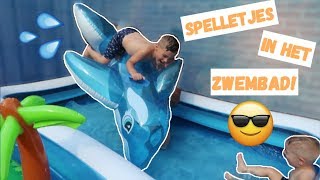 WATERPRET MET SPELLETJES IN HET ZWEMBAD  LAKAP JUNIOR [upl. by Suiravaj992]