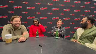 Daniel Brühl Billy Magnussen Himesh Patel and Lolly Adefope on The Franchise at NYCC [upl. by Roda824]