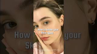 How to know your skin type skincare shortsfeed shorts [upl. by Atiuqehc]