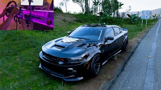 1252 HP Dodge Charger SRT Hellcat Redeye  Forza Horizon 5  Steering Wheel Gameplay [upl. by Akeylah852]