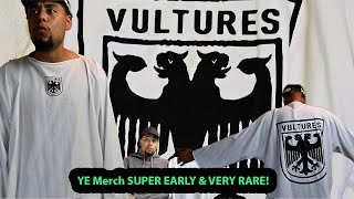 Rare Merch Alert Exclusive Unboxing of YE amp Ty ign Vultures Album TShirt  Miami Listening Party [upl. by Chemash]