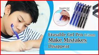 Erasable Gel Pen 0 5mm Make Mistakes Disappear [upl. by Farron66]